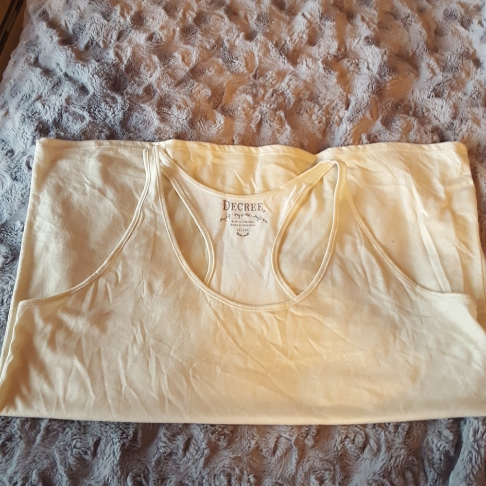 Gold foil tank top